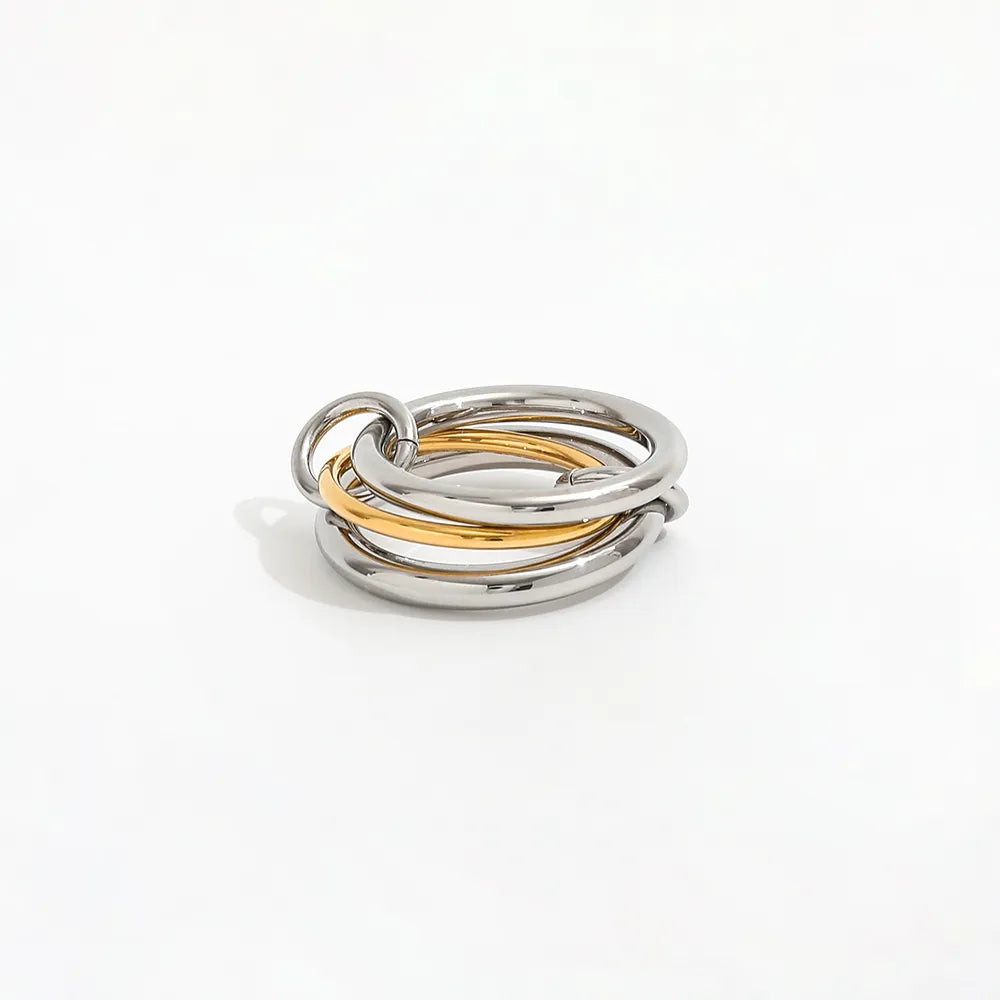 Prima Two-Toned Stacked Ring