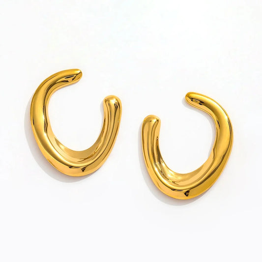 Claire Irregular Hoop Earrings