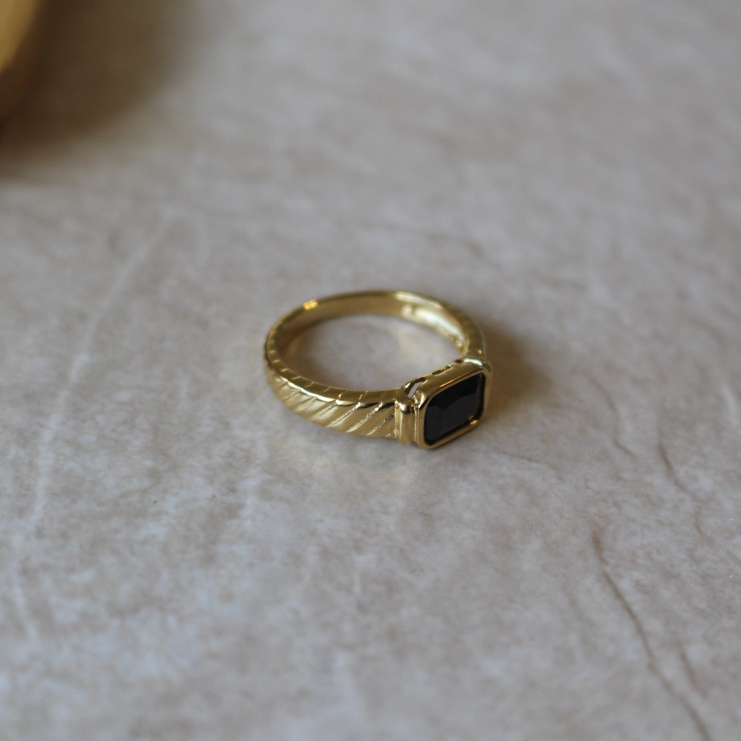 Geneva Black Onyx Ring